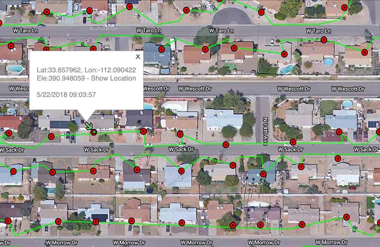 MoneyCubes GPS tracking map on tablets